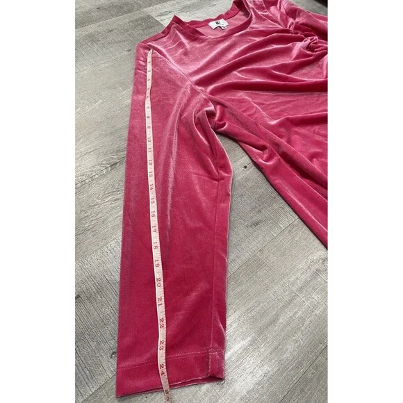 Juicy Couture Long Sleeve Valentines Velour Bodycon Pink Dress size 3x 3xl Plus - Picture 7 of 8